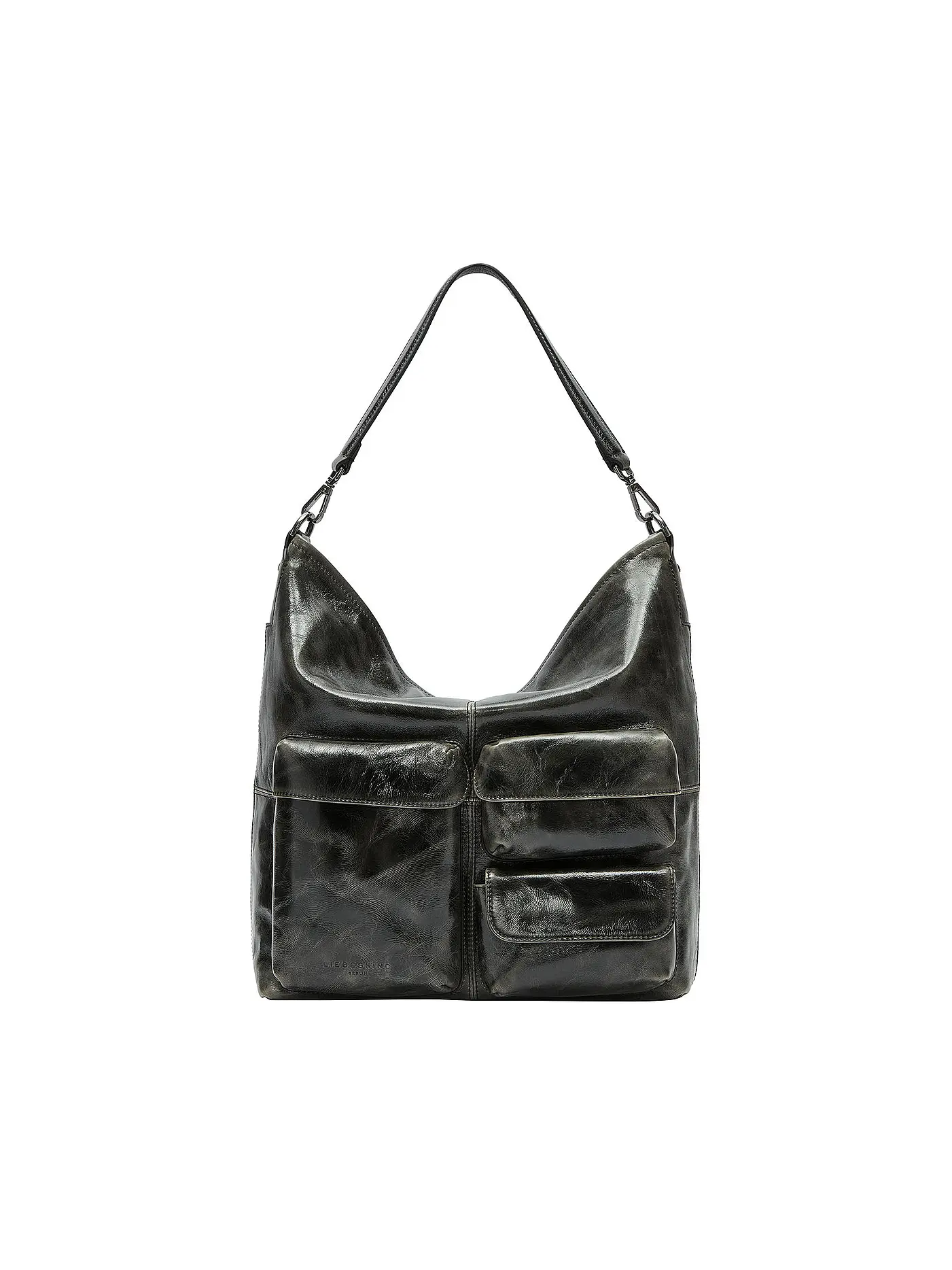 LIEBESKIND BERLIN | Ledertasche - Hobo Medium | schwarz